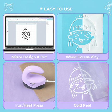 Heat Transfer Vinyl White HTV Rolls, 12" x 20ft