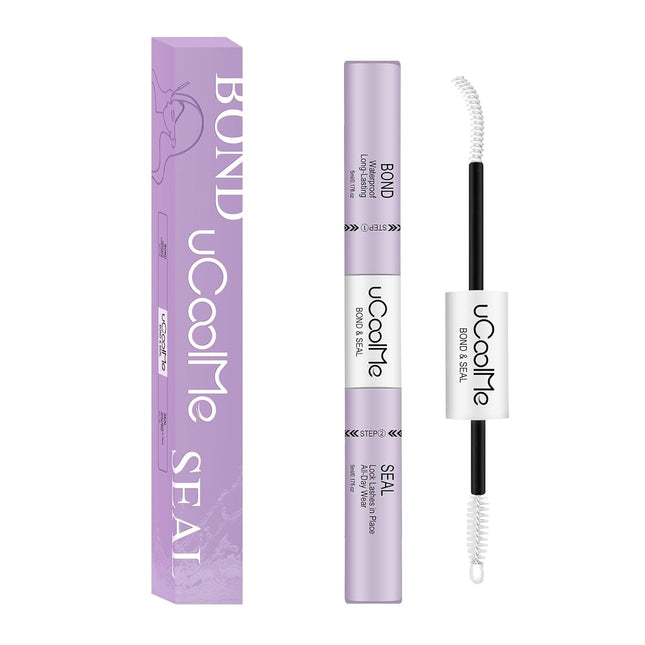Lash Bond and Seal Waterproof 10ML for Lash Clusters 144Hours SuperStrong Long-Lasting Non-Irritating Eyelash Glue for