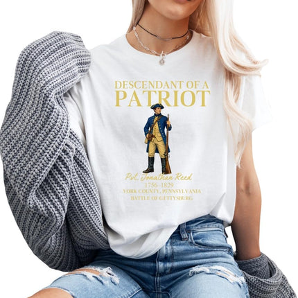 Custom Descendant of a Patriot 1776-2026 T-Shirt