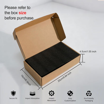 Cell Phone Shipping Box with Protection Foam - Cardboard Mailing Box for Smartphones, Secure Phone Packaging Box for Shipping & Gifting