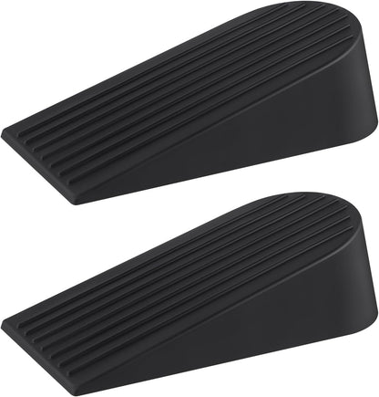 Big Door Stoppers for Bottom of Door on Floor, Premium Big Rubber Door Stop Wedge, Floor Sturdy Stackable Door Stops