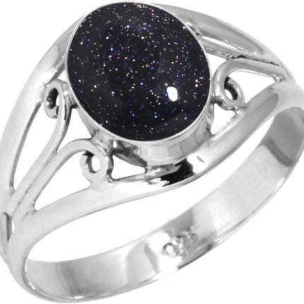 Garnet, Lapis, Moonstone, Crystal Oval Handmade Ring Genuine 925 Sterling Silver Boho Natural Gemstone Jewelry For Women