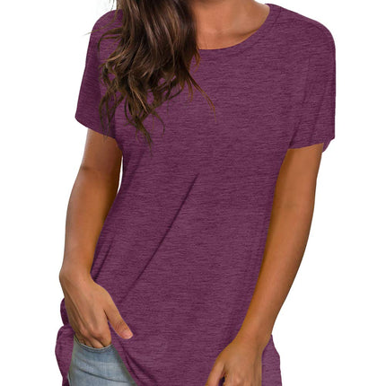 Womens Loose Fit Tshirts Short Sleeve Summer Tops Casual Workout Yoga Tunic T Shirts Tops