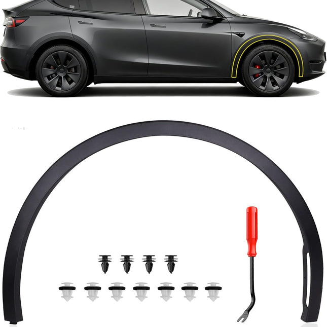 Passenger Side Front Fender Trim for Tesla Model Y 2020 2021 2022 2023 2024