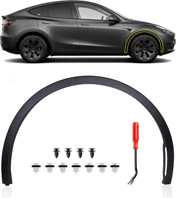 Passenger Side Front Fender Trim for Tesla Model Y 2020 2021 2022 2023 2024