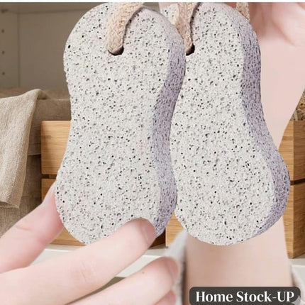 Pumice Stone Pack of 2 Natural Volcanic Stones for Gentle Exfoliation, Callus and Dead Skin Removal, Safe for Feet and Hands