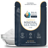 Signature Mineral Sea Salt - Recommended by Gary Brecka - Authentic Fine Grind Salt for Cooking & Baking | Natural Baja Salt for Culinary Uses | Great for Finishing Dishes | 1 lb. Resealable Bag, 300+ Servings