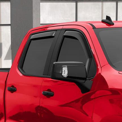 in-Channel Extra Durable Rain Guards for Chevy Silverado/GMC Sierra 1500 2019-2026 Crew Cab,Window Deflectors,Vent Visors,4pcs - 220089
