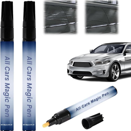 2 Pcs All Cars Magic Pen,Car Scratch Repair Pen Set,Fits All Car Colors,Quick Fix for Scratches and Paint Dаmаgе