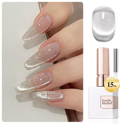 Silver Cat Eye Gel Polish with Magnet, 15ml