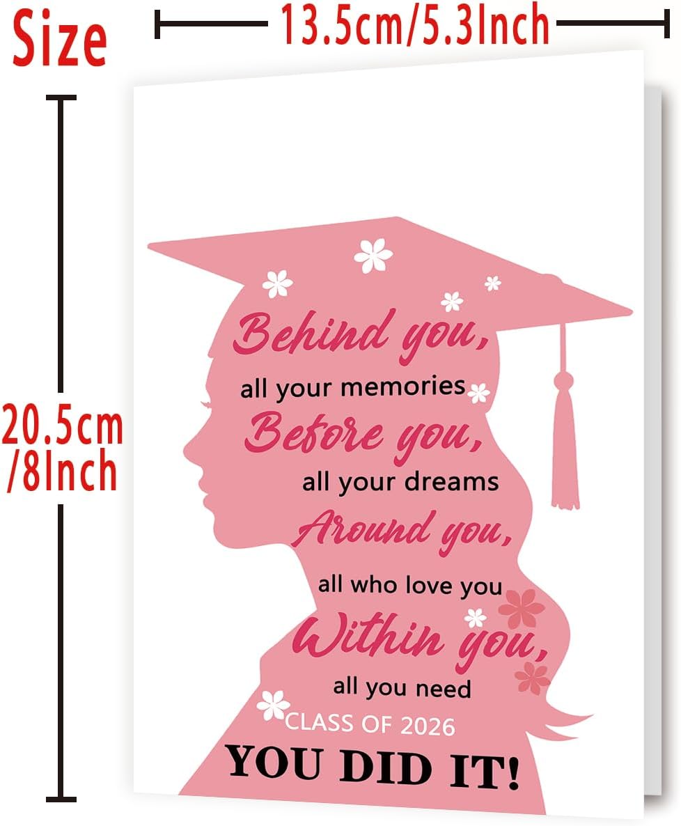 2026 Graduation Card for Her - Class of 2026 You Did It - photo 3