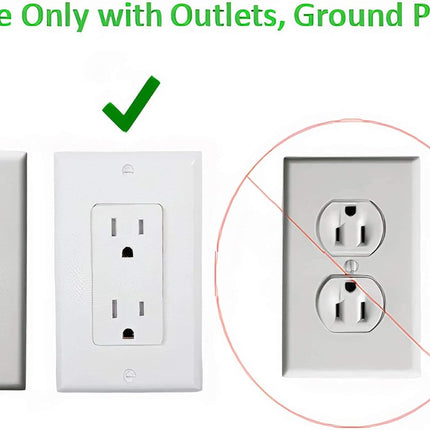 Original & Patented Flat Ultra-Thin Outlet Concealer with Extension Cord Kit, Multi Outlets Power Strip, Ideal for Home Improvement, Hide Bulky and Messy Cords, 3ft