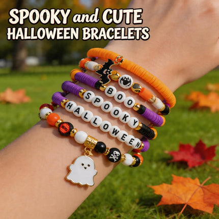 Halloween Party Favors - 6 Pack HALLOWEEN Bracelets
