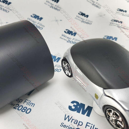 3M Car Wrap Roll 2080 Matte Deep Black | M22 | (Sample 3in x 5in) | Automotive Vinyl Wrap for Cars - Car Interior Wrap & Exterior