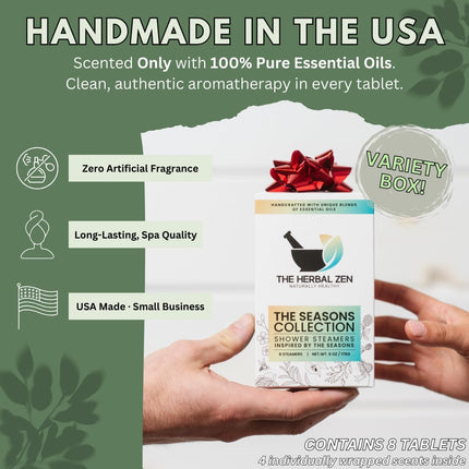 Shower Steamers Aromatherapy Tablets - Variety Pack - Shower Bombs Aromatherapy Made in USA - Mothers Day Gift for Mom - Natural Essential Oils - Shower Bombs Gift Set for Women and Men (8 Pack)