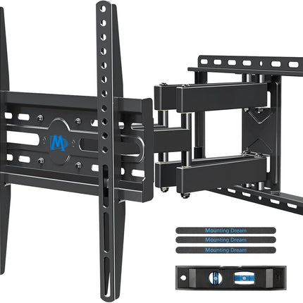 Mounting Dream TV Wall Mount for 32-65 Inch Television,Mount with Swivel and Tilt, Full Motion Bracket with Articulating Dual Arms, Fits 16inch Studs, Max VESA 400X400 mm, 99lbs, MD2380