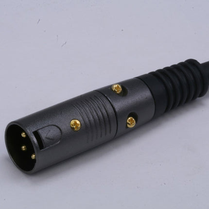 Monoprice XLR Male to XLR Female Cable - 1.5 Feet - Black, 16AWG, Gold Plated Copper Wire Conductors - Premier Series