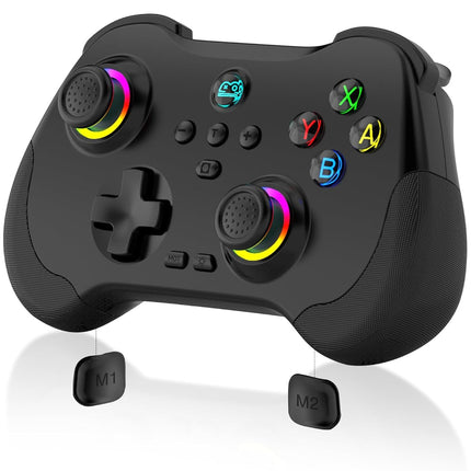 Joso Mobile Gaming Controller for iPad/iPhone/Tablet, Cloud Controller Remote Joystick for iOS/Android, Wireless Switch Controller with Macro Buttons/Hall-Rocker/Hall-Trigger - Black