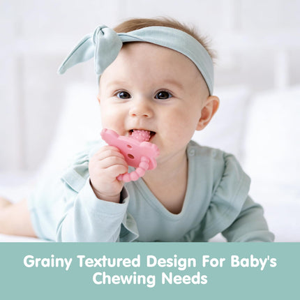 Teething Pacifier, Baby Soothes Sore Gums, BPA Free Freezable