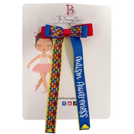 Autism Awareness Hair Bow (2nd Edition)