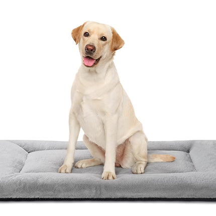 Dog Crate Pad, Washable Cozy Dog Bed Mat for Medium Dogs 36"x23", Gray
