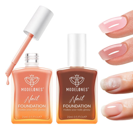 Nail Strengthener and Growth, Fall Rose Brown Nail Polish Care