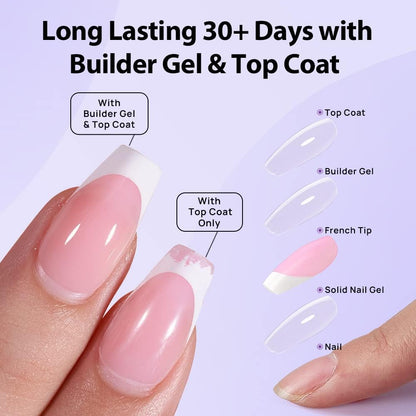 French Tip Protecting Builder Gel and Top Coat Duo - photo 5