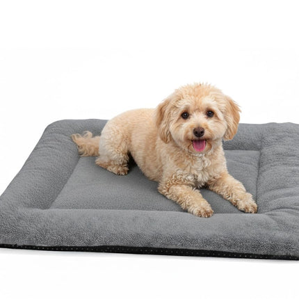 Dog Crate Pad, Washable Cozy Dog Bed Mat for Medium Dogs 36"x23", Gray