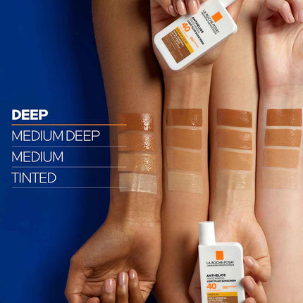 La Roche-Posay Anthelios Sunscreen SPF 40, Ultra-Light Fluid Broad Spectrum SPF 40, Face Sunscreen with Titanium Dioxide Mineral, Lightweight & Fast-Absorbing, Oil-Free, Matte Finish