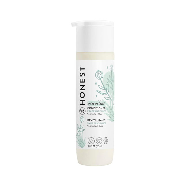 Silicone-Free Conditioner, Gentle, Hypoallergenic, Naturally Derived Ingredients, Fragrance-Free for Sensitive Skin, 10