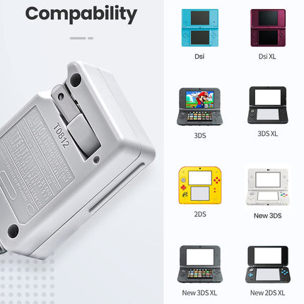 3DS Charger, VOYEE 3DS Charger Compatible with Nintendo 3DS/ DSi/DSi XL/ 2DS/ 2DS XL/New 3DS 100-240V Wall Plug Adapter