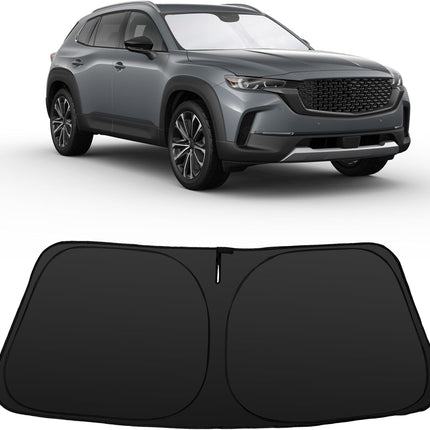 Windshield Sun Shade Accessories Compatible with 2023 2024 2025 2026 25 24 23 CX-50 CX50 for Mazda Foldable Sunshade Sun Visor Blocks UV