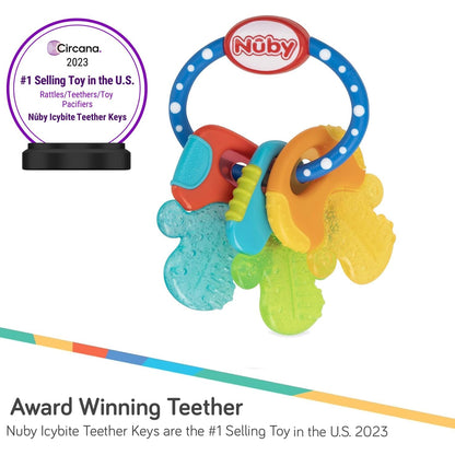 Ice Gel Teether Keys for Infants - Blue - photo 3
