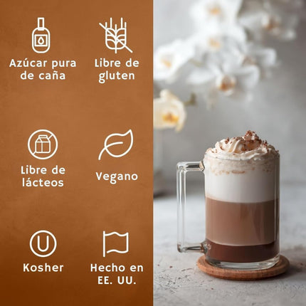 Coffee Syrup, Vanilla Flavored Syrup for Drinks, Lattes, and Desserts – 25.4 fl oz