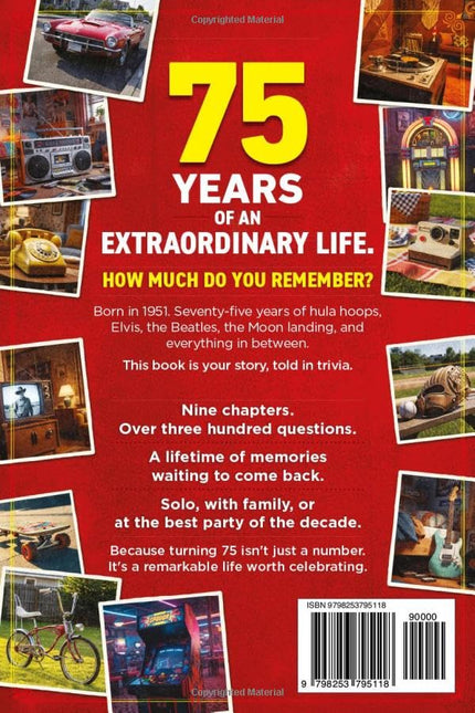 SourceToHome FuenteACasa The Ultimate 75th Birthday Trivia Book: Nostalgic Trivia — Home & Lifestyle