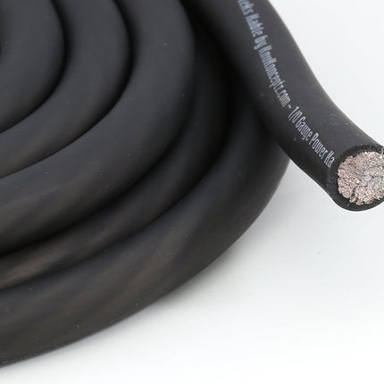 KnuKonceptz Kolossus Flex Kable OFC 4 Gauge Power Wire Copper Cable Black (10 ft) 4 AWG