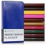 Amazon.com : Gallery Leather Desk Weekly Monthly Planner 2025-2026, Elegantly Bound Calendar Planner and Notebook with Stylish Gold-Gilded Page Edges, 12 Months - Acadia Malibu - 8 x 5.5 " : Office Products