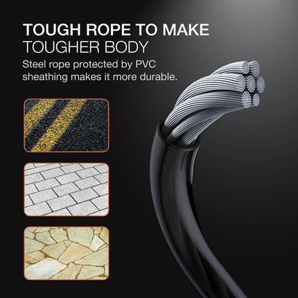 H HANDIO Jump Rope - adjustable length demonstration