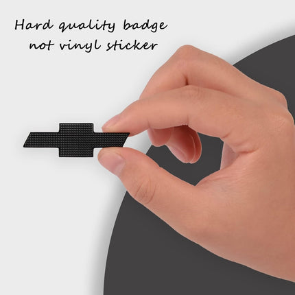 Black Steeering Wheeel Bowtie Emblem Overlay Compatible with Chevy Equinox Malibu Cruze Traverse Volt Blazer Silverado Suburban Tahoe Bolt Trax Spark Sonic Impala with Strong Adhesive 26011102 1 pc