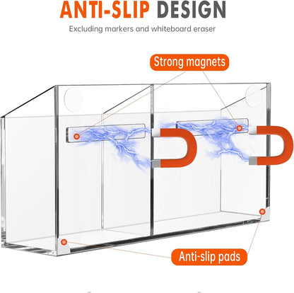 Magnetic Acrylic Dry Erase Marker Holder - photo 2