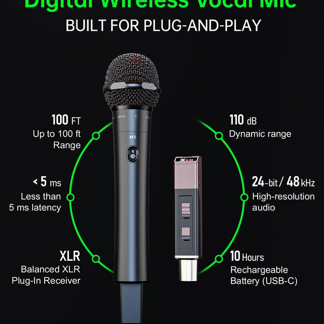 Handheld Compact Wireless Microphone System