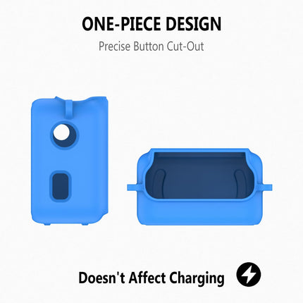 Geiomoo Silicone Case for YOTO Mini (2024 Edition), Soft Flexible Scratch Resistant Protective Cover with Lanyard (Blue)