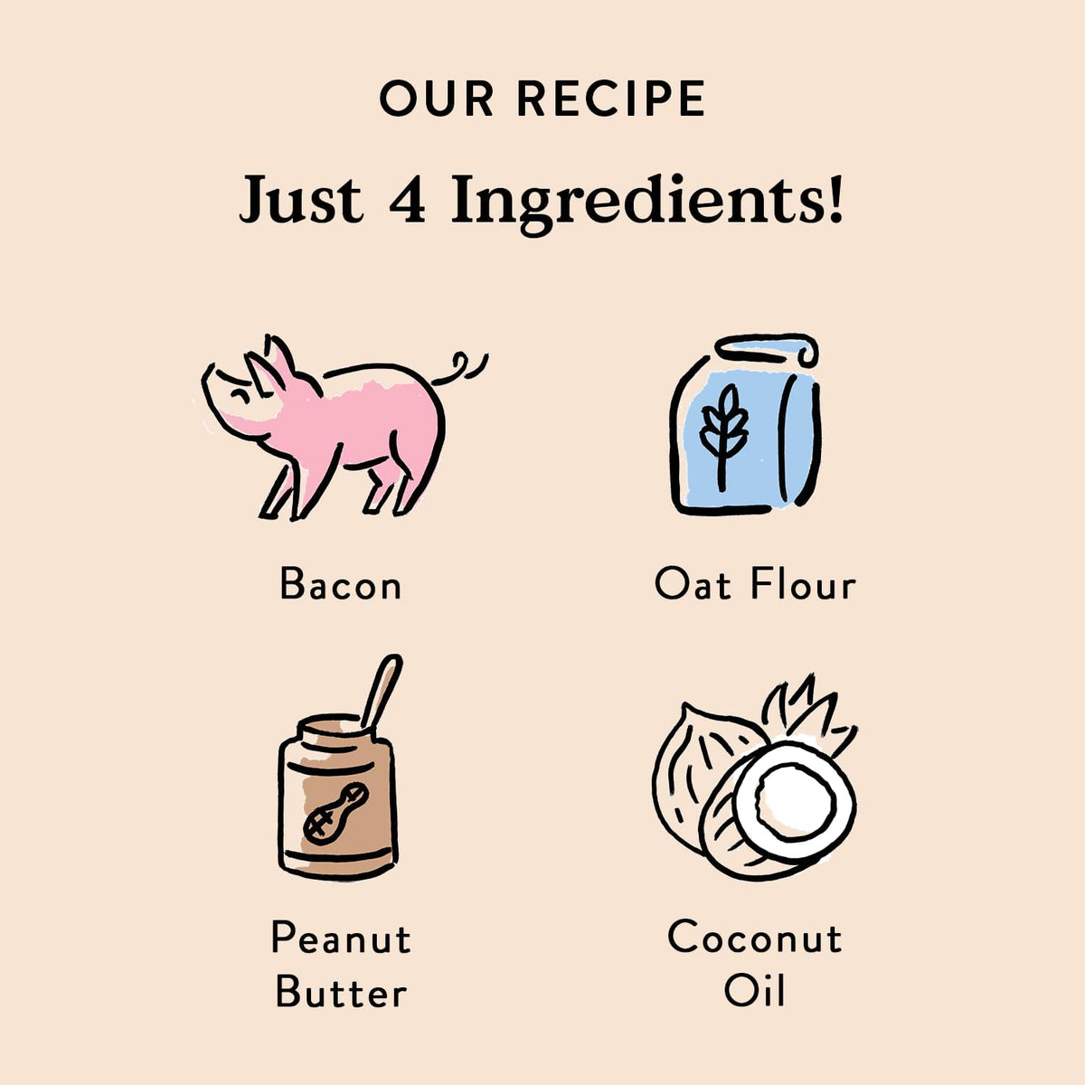 Oven-Baked Dog Biscuits, Peanut Butter and Bacon, 5 oz - photo 2