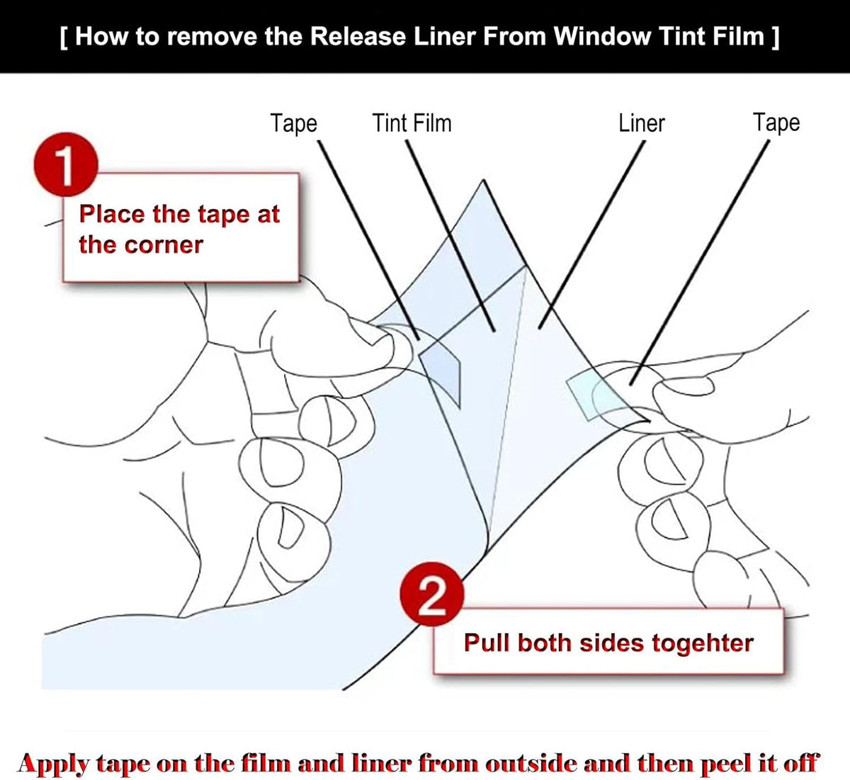 Car Window Tint Film - 5% 20% 35% 50% VLT Options - photo 4