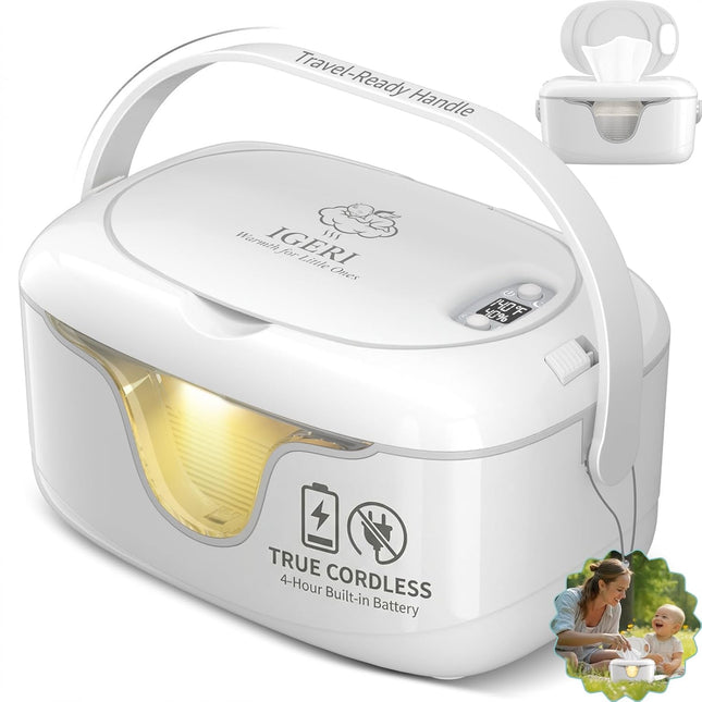 Portable Cordless Rechargeable Baby Wipe Warmer