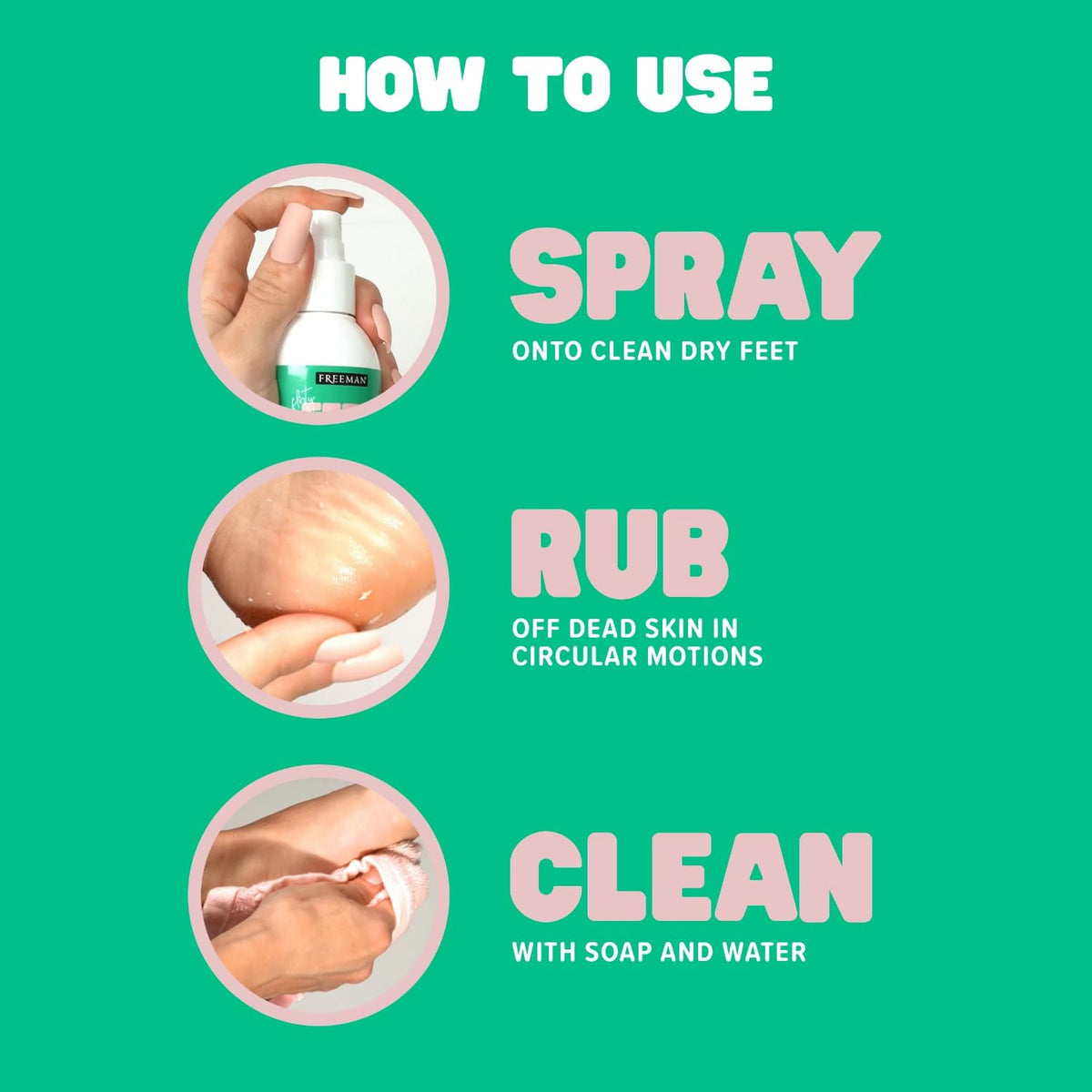 Instant Foot Peeling Spray with Coconut and Aloe, 4 fl oz - photo 4
