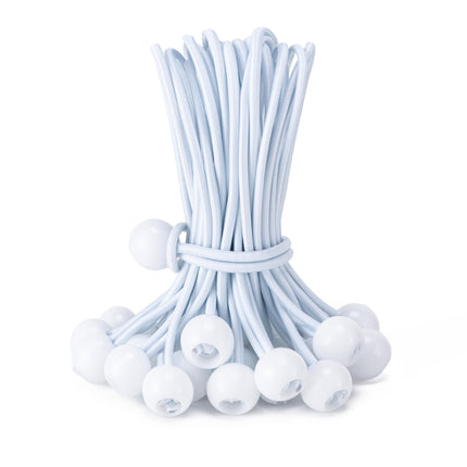 30 Pack Ball Bungee Cord, Heavy Duty Bungie Cord Balls (6",Black/White) - photo 16