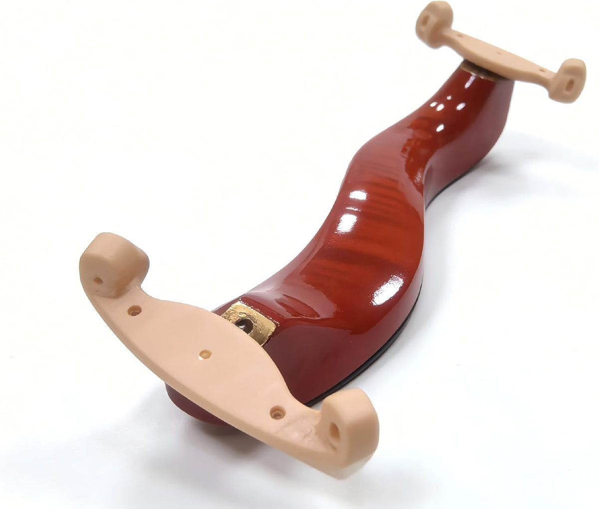 Burgundy Tiger Stripe Violin Shoulder Rest for 3/4 and 4/4 Violins - photo 2