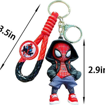 Spider Keychain, Cute Backpack Keychain,Kawaii Key Chain Wristlet Car Charms