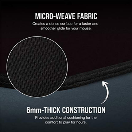 Corsair MM350 PRO Extended XL Premium Spill-Proof Cloth Gaming Mouse Pad – 36.6” Width x 15.7” Height Surface – Black